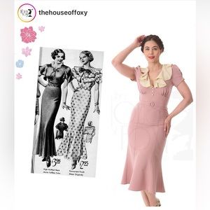 House of Foxy Blondell Dress in Blush UK size 12